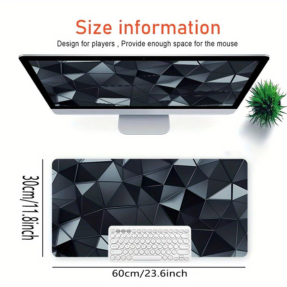1pc Large Gaming Mouse Pad, UV Reactive Non-Slip Desk Mat, Washable PolyesterGeometric, Abstract, PatternComputer Pad with Vibrant Game Mach