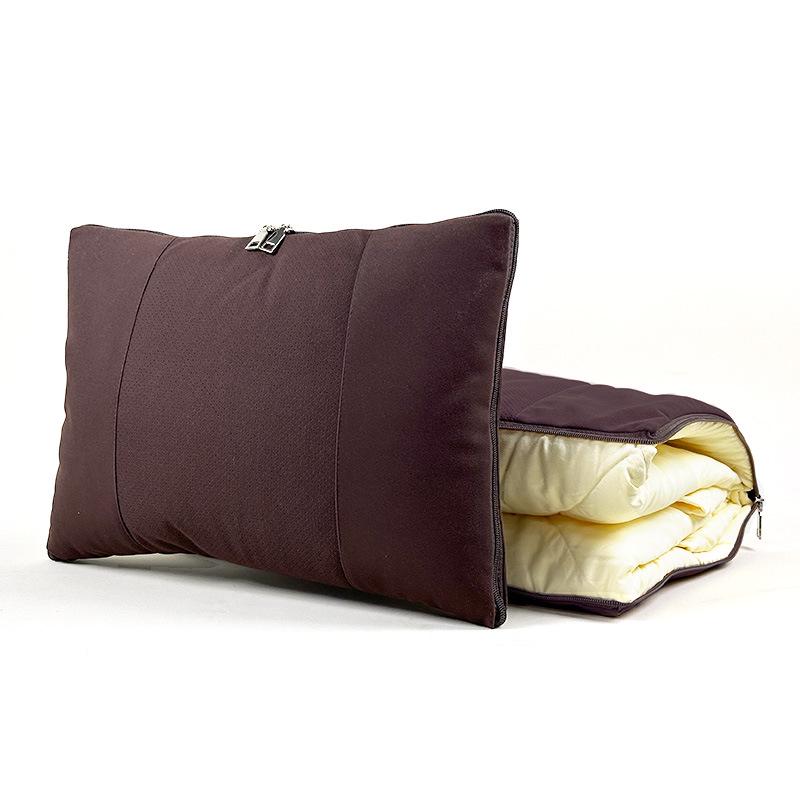 

Dual-Use Car Pillow and Quilt: Backrest Cushion & Flannel Air Conditioning Blanket