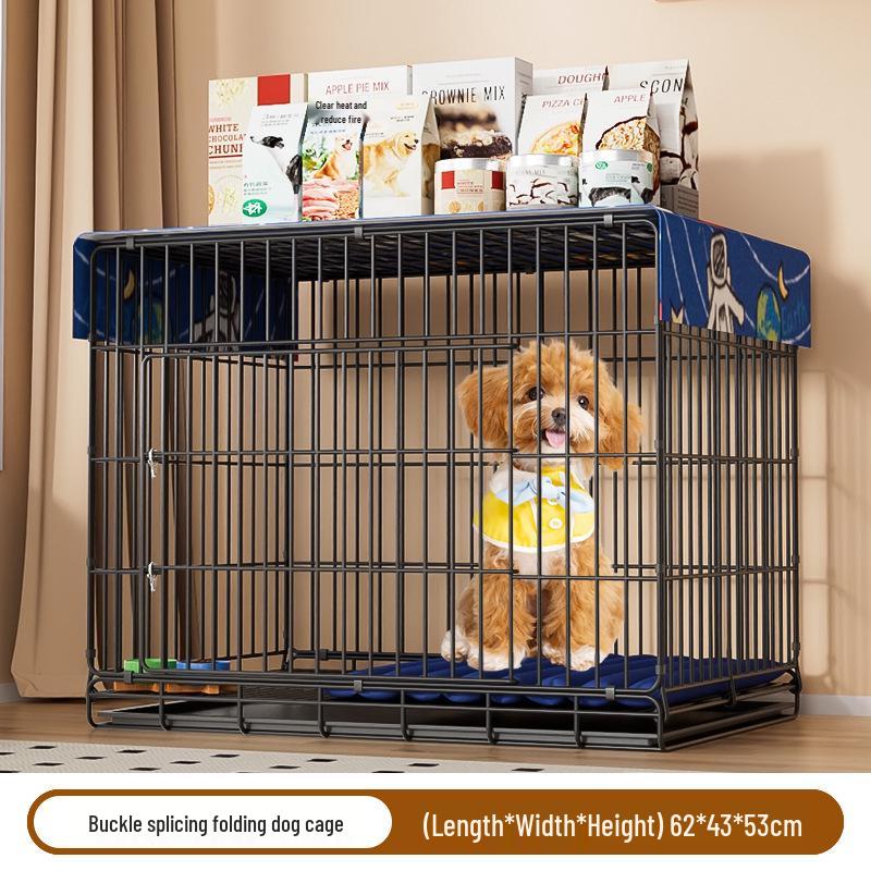 Indoor Pet Cage with Toilet for Small to Medium Dogs & Cats