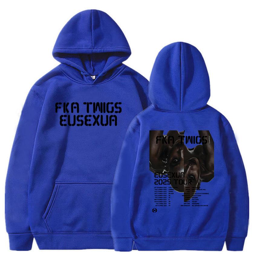 FKA Twigs Eusexua Tour Felpe con Cappuccio Manica Lunga con Cappuccio Felpe da Donna Streetwear Unisex Comode Sudaderas Stampa