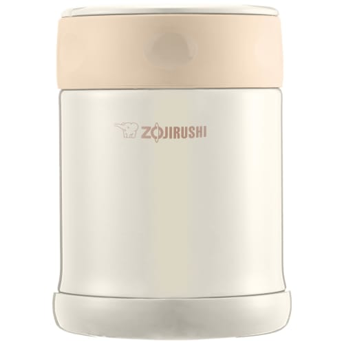 ZOJIRUSHI Stainless Steel Food Jar, 350ml, Cream, SW-EE35-CC