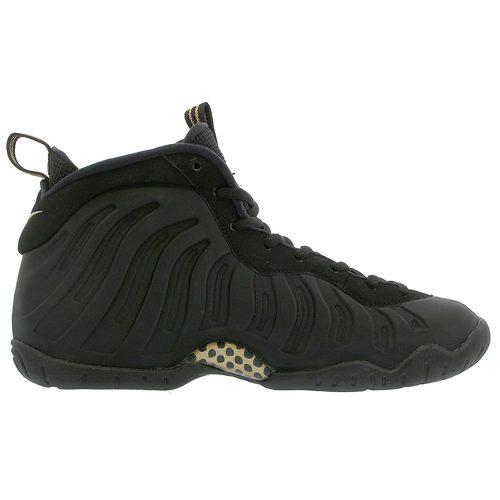 Nike Foamposite Pro Slip Resistant Cushioning Mid Top Basketball Shoes Liquid Gold Unisex 644792-010