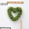 Artificial Hanging Plants Heart Wreath Fake Green Plant Decor for Wall Door Natural Look Garland Window Indoor Outdoor Use No Care Required Realistic