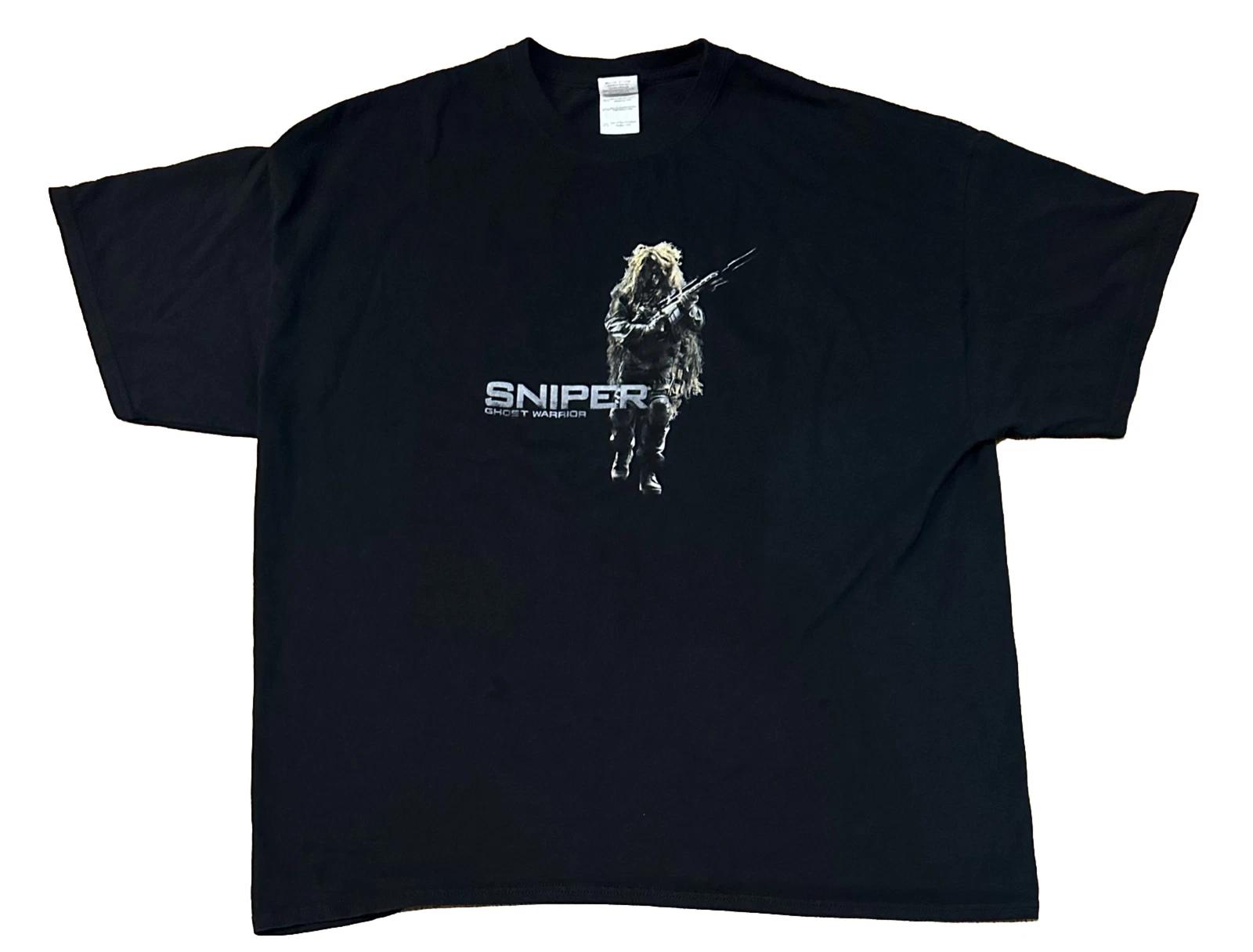 

Sniper Ghost Warrior Video Game Black Short Sleeve T Shirt Mens Size XXL 3XL