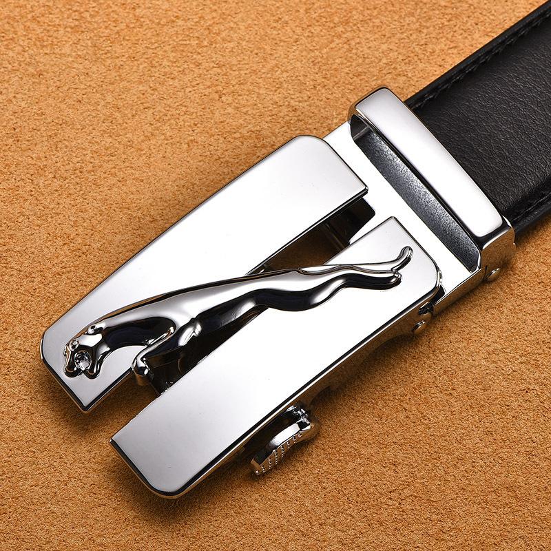 Men'S Automatic Buckle Belt True Two-Layer Cowhide Automatic Buckle High-End Men'S Pants Belt Business Source