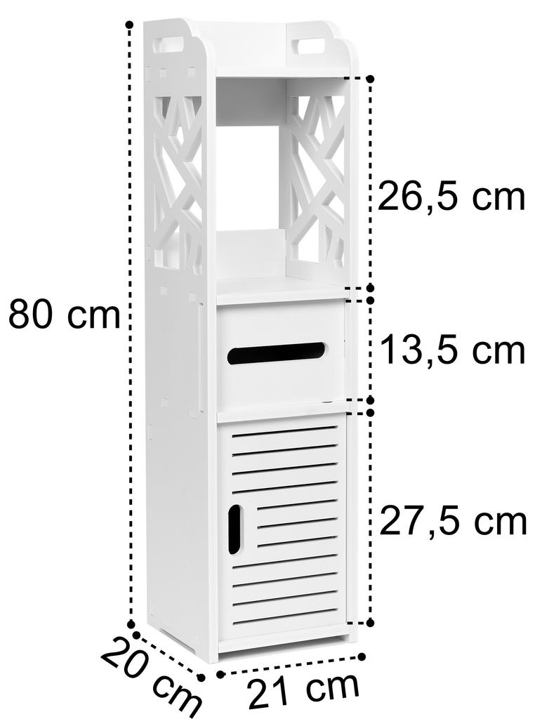 MALTA bathroom cabinet, white