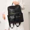 Schoolbag Women's Backpack Multi-pocket 1011 New PU Business Bag Commuter Multifunctional Backpack Portable Oblique Span Bag