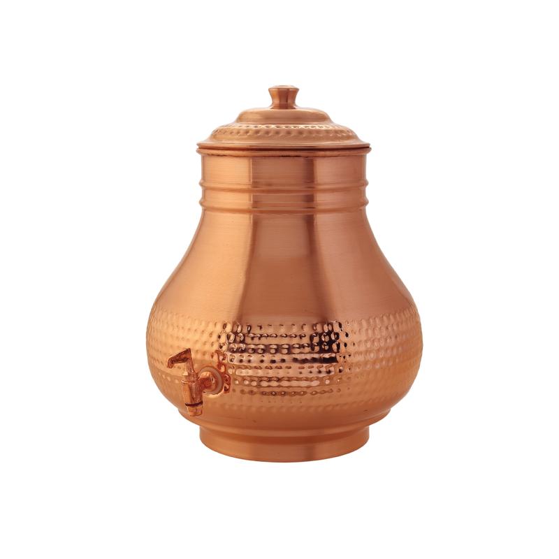 

Copper Taperflow Hydration Vessel (9 Ltrs) - Surahi Matka медный