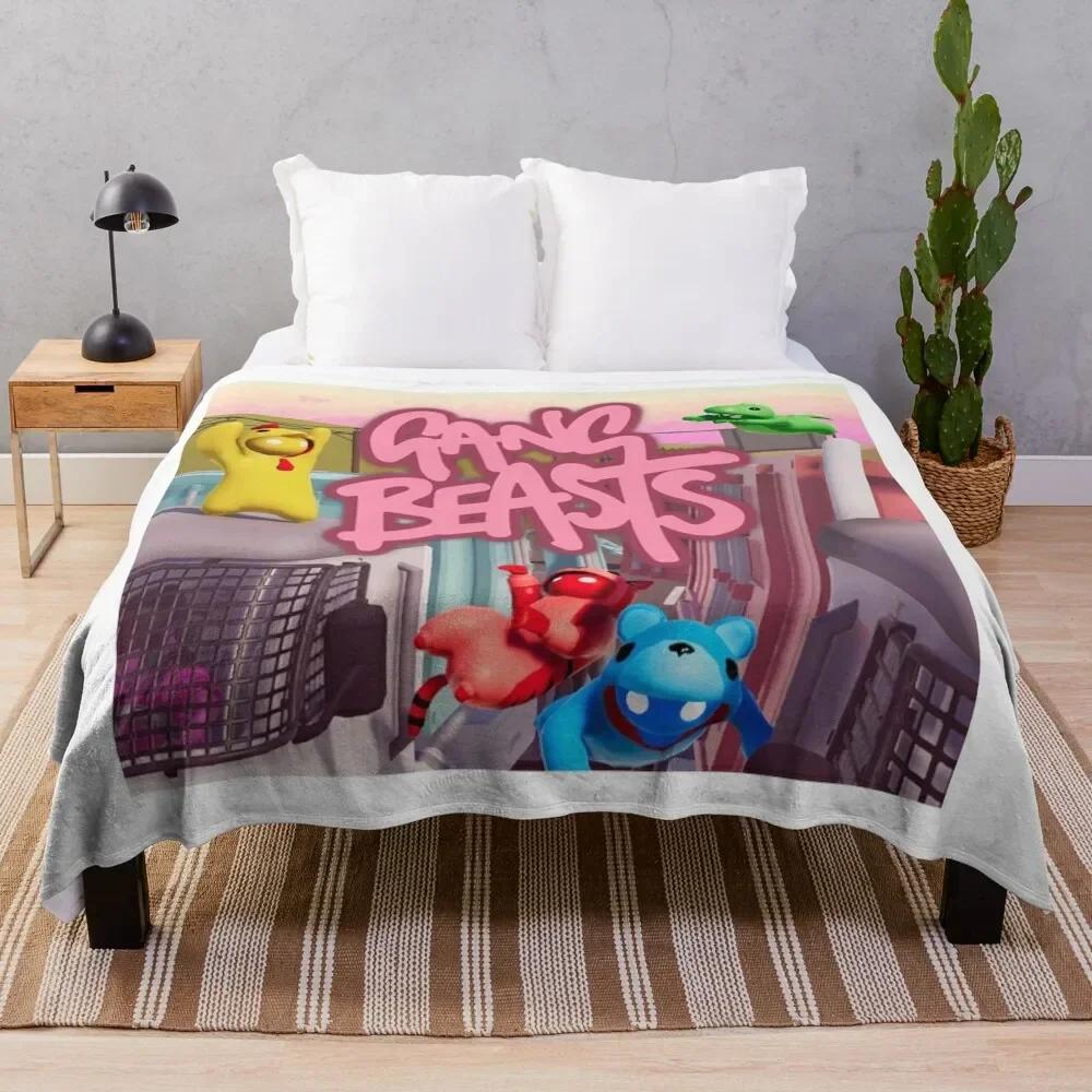 Gang Beasts Throw Blanket for sofa Bed Fashionable Sofa Blankets 75X95CM