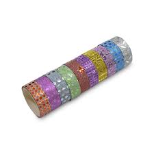 @Colorful Decorative Designers Glitter Tape Rolls UKD678 80% off