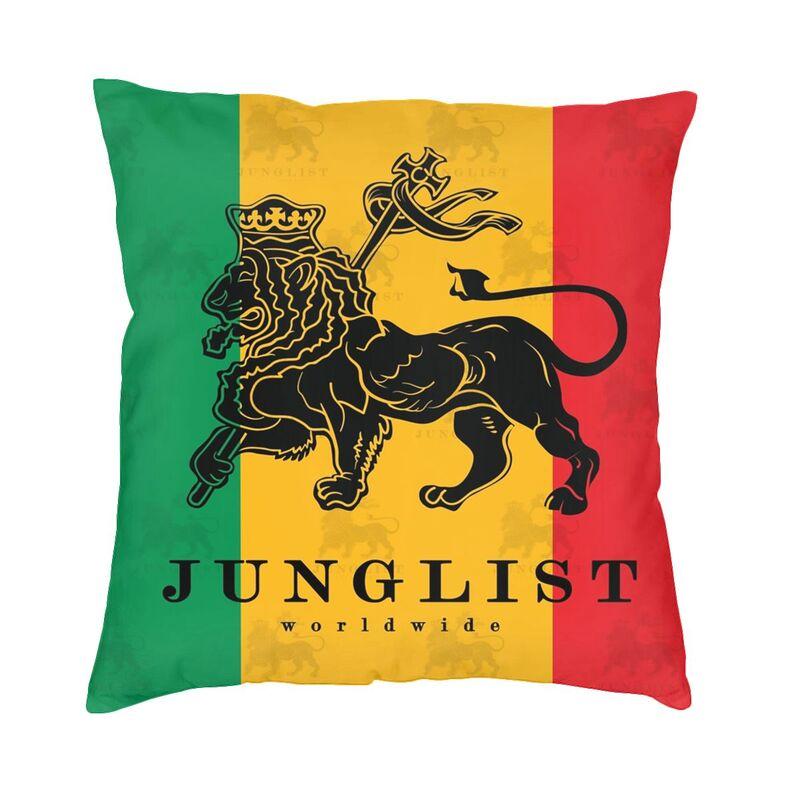 Born As A Rasta Cushion Cover Two Side Printing Rastafarian Floor Pillow Case For Living Room Fashion Pillowcase Home Decoration