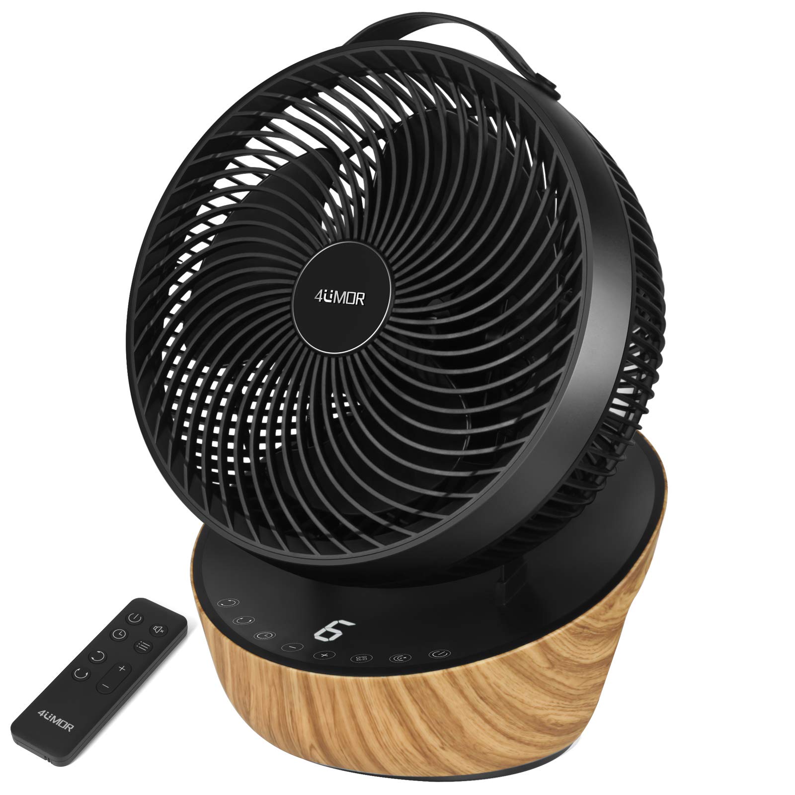 

power saving 4UMOR Circulator DC Motor 20 Tatami Air with Remote 12 Levels of Air Oscillating Energy Saving [For measures] Fan, Quiet, Conditioner, чорний