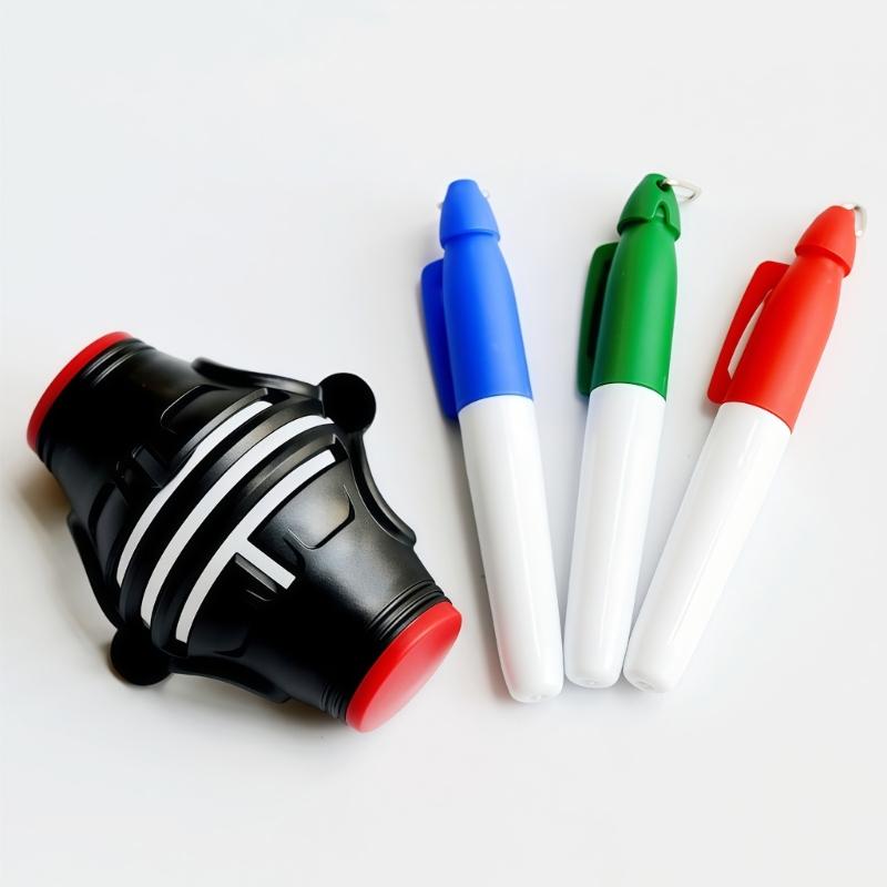 360 Degree Rotating Golf Ball Marker Thread Drawing Line Tool for Accurate Putting and Improved Swing Alignment