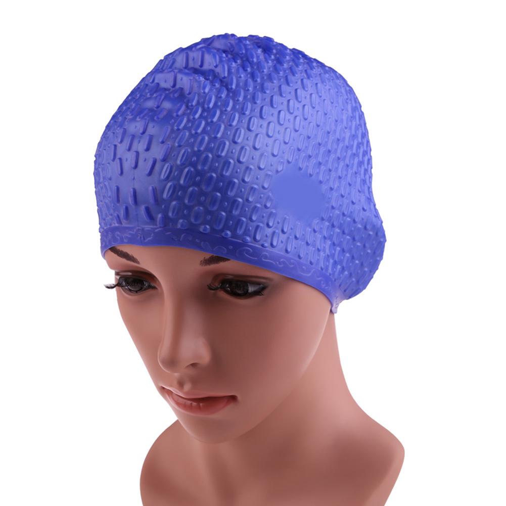 Silicone Swimming Cap Ear Protection Swimming Hat Waterproof Bathing Cap Sport Swim Cap for Long & Short Hair