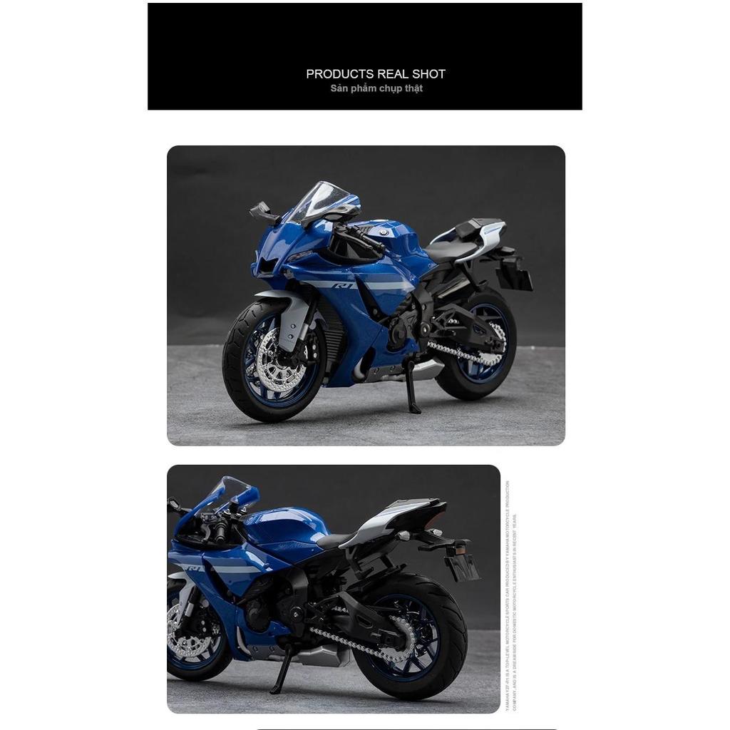 1/12 YAMAHA R1 Motocicletă Aliaj Mașină Jucării Metal Diecasts Motociclete Model cu Lumină și Sunet Vehicul pentru Copii Cadouri M33