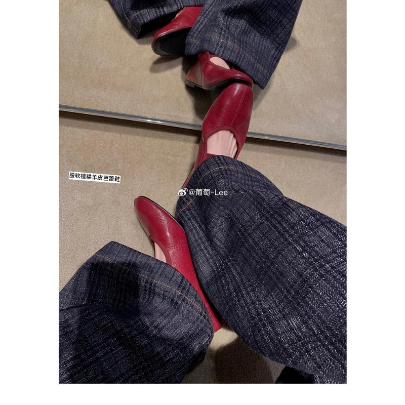 ~ Sheep pattern round head elastic belt versatile and comfortable Mary Jane shoes women's spring and summer