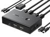 UGREEN HDMI KVM 2 1 Compartilha e Monitor para Dois USB 4 HDMI Sem Driver Interruptor Portátil Fácil Cabo USB Incluído Interruptor, Entradas, Saída, Teclado, Mouse,