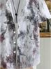 Hawaiian Tropical Ink Print Men'S Casual Shirt - Short Sleeve Button Design, Suitable for Outdoor And Leisure Wear In Summer