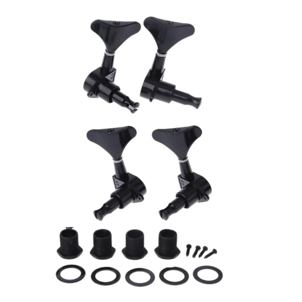 4 Strings Electric Bass String Knob Enclosed Tuning Pegs Machine Heads Tuners Metal Tuning Peg Guitar Accessories