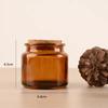 100ml Corked Amber Glass Aroma Candle Holder