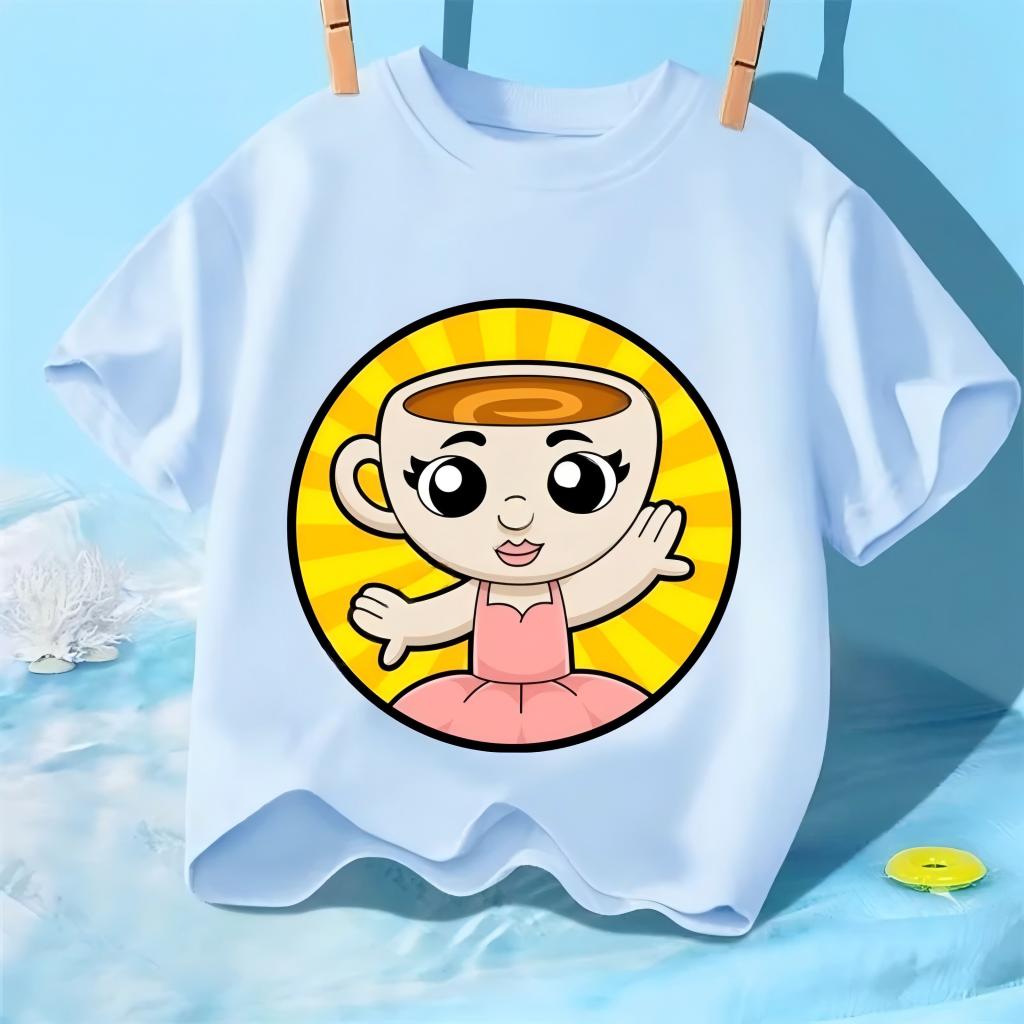 KidT Mange Kid Italian Brainrot Tshirt cartoon print Tshirt for kids basic round neck clothing Tshirts for boys and girls