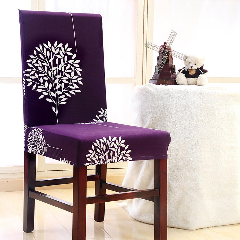 Flower Printing Removable Chair Cover Big Elastic Slipcover Modern Kitchen Stretch Chair Cover
