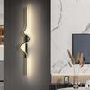 Creative Minimalist Long Strip Light Living Room Sofa Background Wall Light Bedroom Bedside Wave-shaped Decorative Light