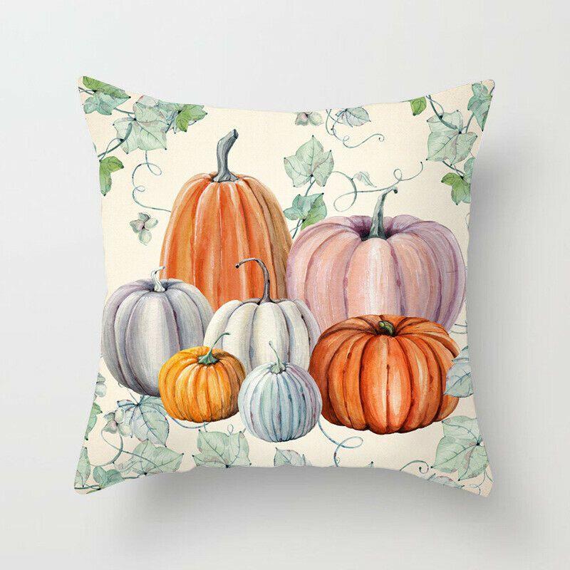 Beautiful Festival Decoration Pumpkin Pillow Cover With Invisible Zipper
