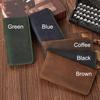 2025 Men's Crazy Horse Leather Wallet Retro Business Card Holder Real Cowhide Multi-card Clutch with Patina Finish