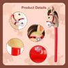 Inflatable Horse Head On Stick Horse Costume Pony/Western Cowboy/Horse Baby Shower Birthday Party Decorations Supplies Favors, 37 Inches