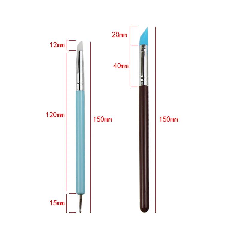 Pottery Clay Sculpting Tool Silicone Carving Sculpture Set Brush Modeling Dotting Nail Art Pottery Clay Sculpting Shapers Tools