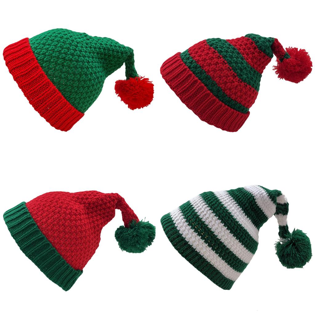 Christmas Elf Knit Hat With Brim For Kids And Adults Perfect Winter Holiday Accessory