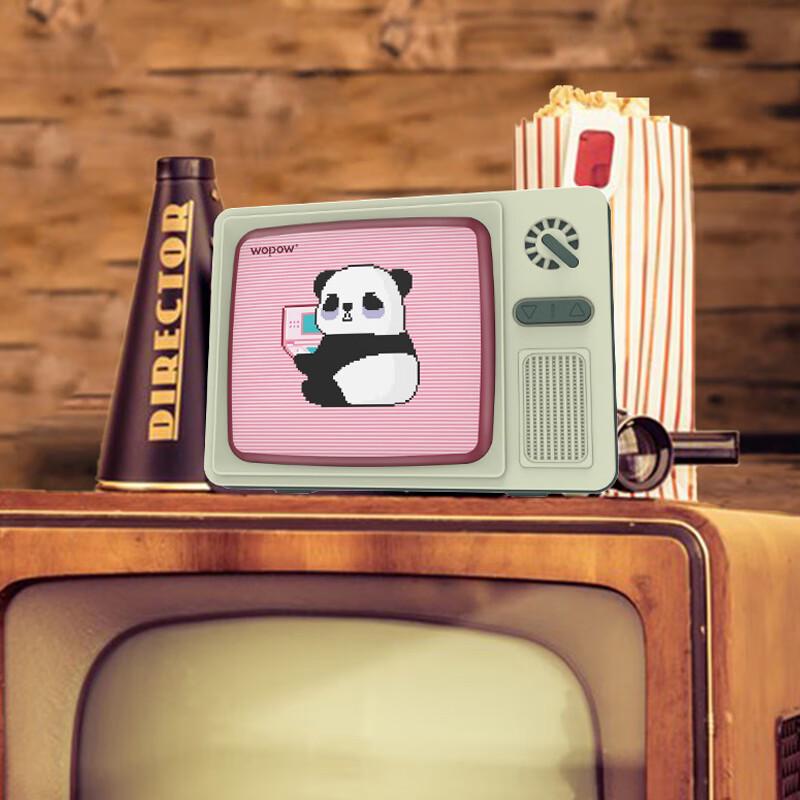 WOPOW Panda TV Retro Bluetooth Speaker