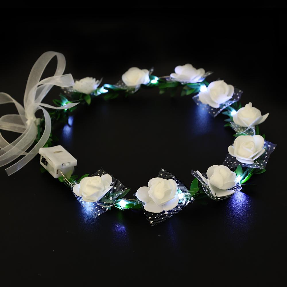 Simulated Roses Light-emitting LED Garland