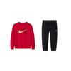 Повсякденний спортивний костюм Зручний Модний Універсальний М'який Однотонний Дитячі костюми Академічний-Червоний N32442170GS-002
