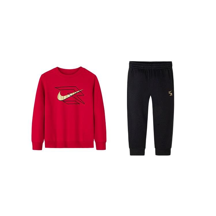 

Nike Повседневный спортивный костюм Удобный Модный Универсальный Мягкий Однотонный Детские костюмы Академический красный N32442170GS-002 L