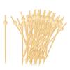 200x Bamboo Cocktail Picks Toothpick Party Favor Bamboo Fruit Sticks Skewers for Holiday Christmas Sandwich Birthday Kitchen