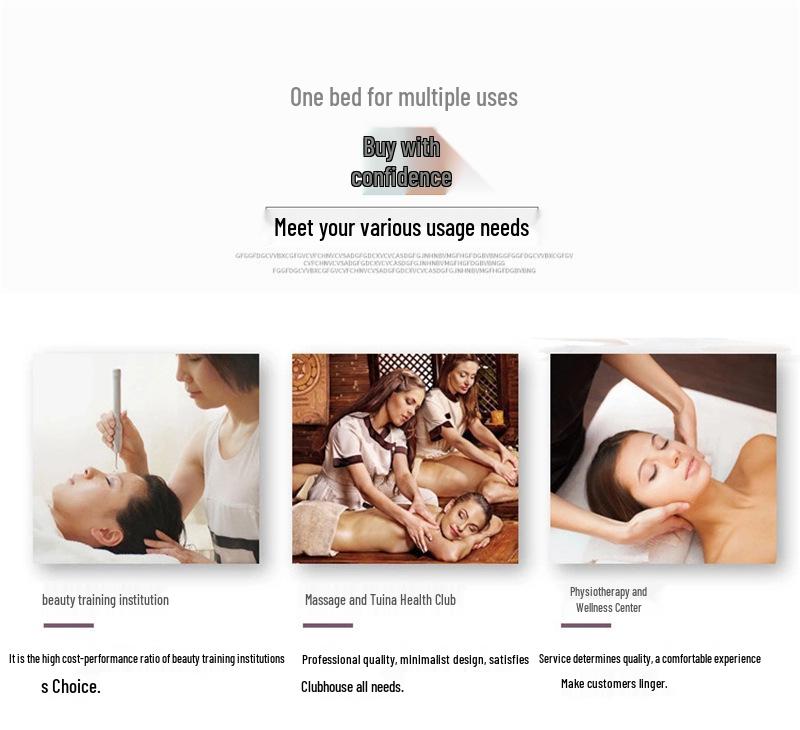 Handheld Multifunction Portable Folding Massage Bed - Reinforced Double Bar Beauty, Tuina & Moxibustion Bed