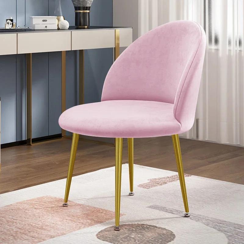 Velvet Duckbill Chair Cover Super Soft Curved Dining Chairs Slipcover Low Back Elastic Seat Covers for Kitchen Hotel Decor 1pc