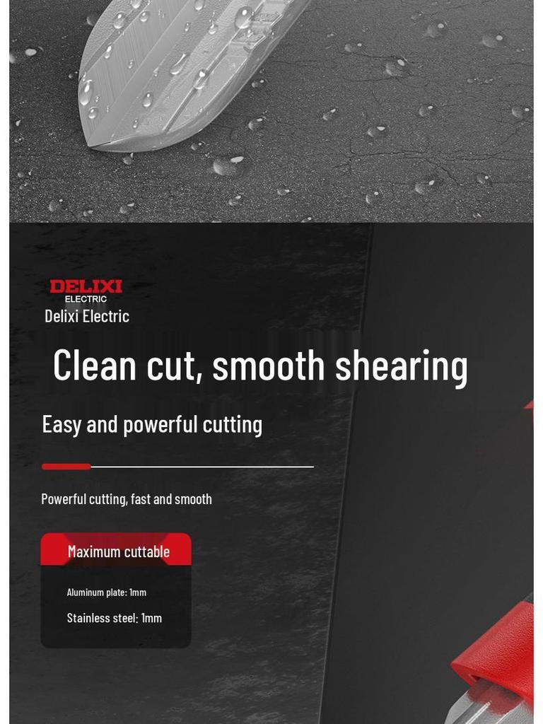 Delixi Electric Tin Snips: Industrial Aviation Shears for Electricians and Metal Cutting