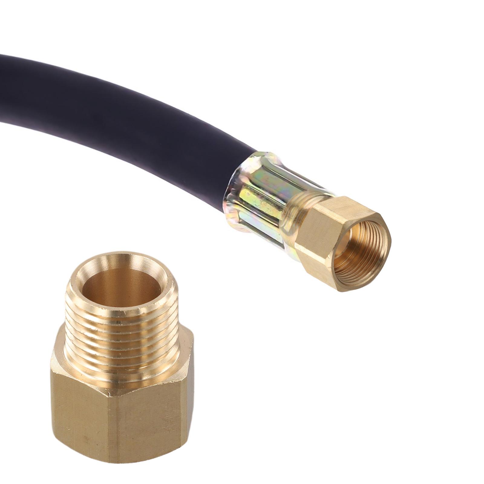 Переходник-адаптер для мойки высокого давления, латунный, M22 14 мм (внутренняя резьба) на G1/2 (внешняя резьба), метрический, подходит для различных шлангов моек высокого давления China Mainland