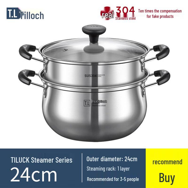 Qiwei 304 Stainless Steel Multi-Purpose Cooking Pot