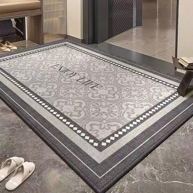 

Минималистичный однотонный принт Входной ковер Нескользящий придверный коврик для украшения дома Прочный Легко чистить Декор для помещений и улицы 40X60CM