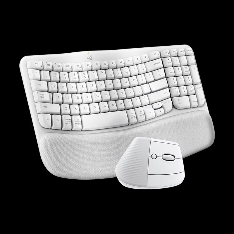 Logitech Wave Combo Ergonomic Wireless Keyboard and Mouse Set