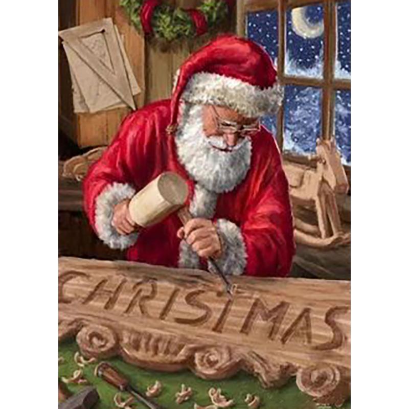 DIY Santa Claus 5D Diamond Painting Full  Round Drill Christmas Diamond Embroidery Mosaic Home Decor Wall Art