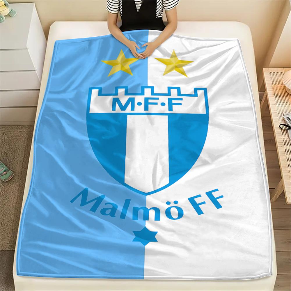 

1PC Malmo FF Print Flannel Blanket, High quality All Seasons, Home Decor, Warmth and Comfort, Perfect for Christmas Gifts 80cm x 120cm