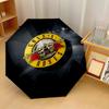 Guns N’ Roses Print 8?Ribs Automatic Umbrella Wind Resistant Lightweight Folding Umbrella For Outdoor Travel