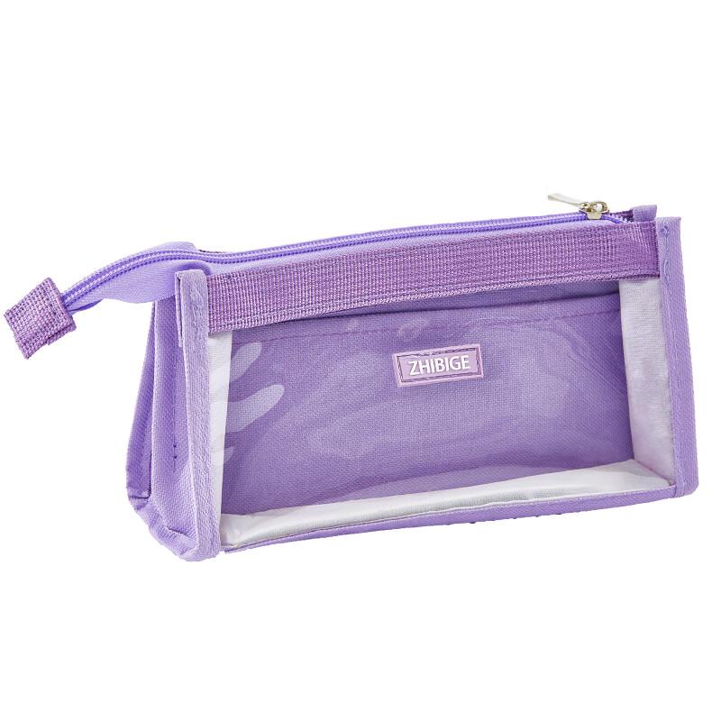 Transparente mehrschichtige Leinwand-Federtasche