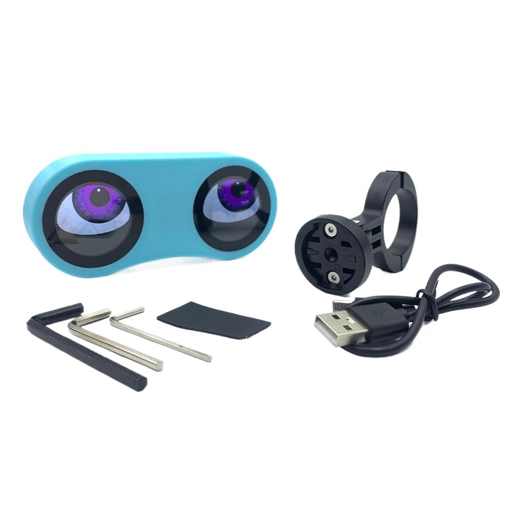 Motorcycle Bicycle Rearview Mirror Decorative Lights Dual 3D Dynamic Devil Eye LED Light Retrofit Kit For Night Riding