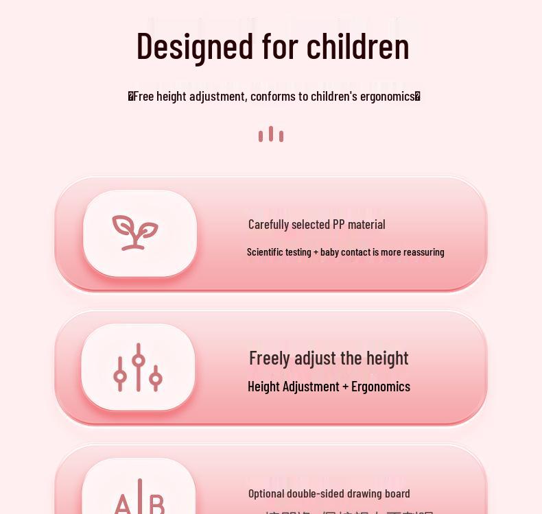 Double-Sided Magnetic Easel: Children's Erasable Drawing & Teaching Board